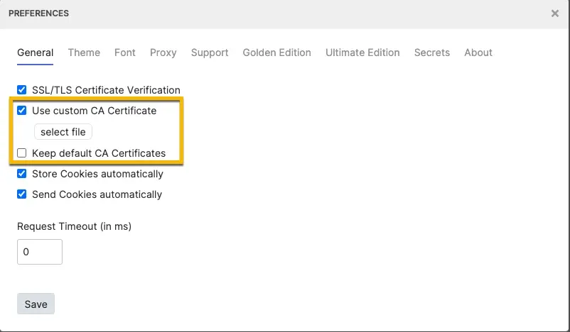 Custom CA Certificate